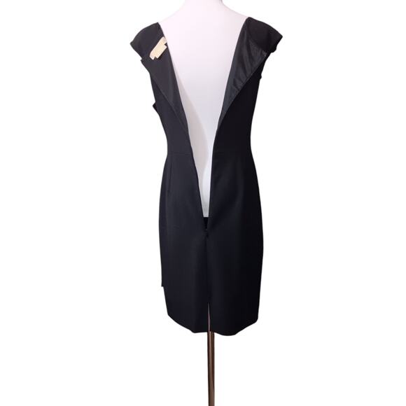 MICHAEL KORS COLLECTION Tailored Wool Cocktail Dress 6 Classic Chic Madein Italy - Picture 11 of 12